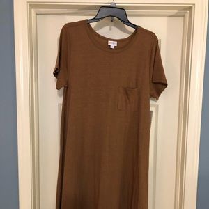 LuLaRoe Large Brown Carly NWT